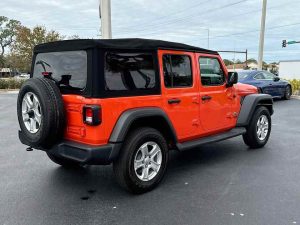 Orange 2018 Jeep Wrangler Unlimited Sport 4dr - Certified Pre-Owned