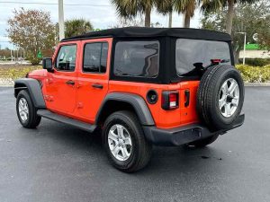 Orange 2018 Jeep Wrangler Unlimited Sport 4dr - Certified Pre-Owned